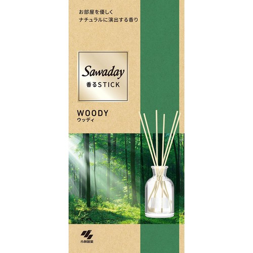 小林製薬 Sawaday 香るStick ウッディ 70mL Green Beans | グリーン
