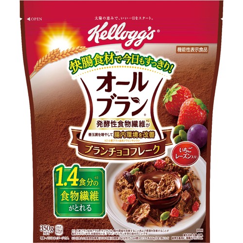 日本ケロッグ オールブランブランチョコフレーク 350g Green Beans