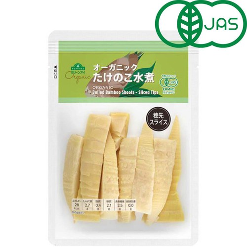 オーガニックたけのこ水煮穂先スライス 135g トップバリュ グリーン