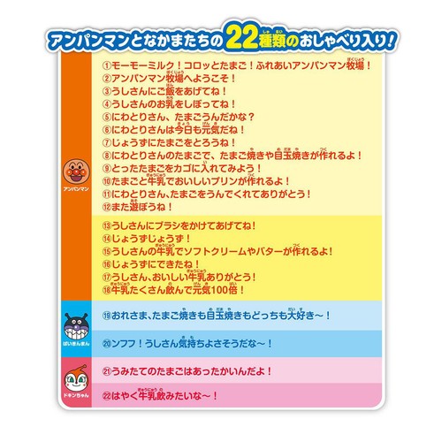 アガツマ モ〜モ〜ミルク!コロッとたまご!ふれあいアンパンマン牧場 3歳以上