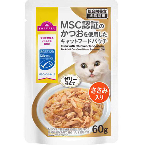 【happytoko】トップバリュー キャットフード かつお ささみセット happytoko】トップバリュー キャットフード かつお ささみセット