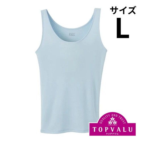 PEACE FIT(ピースフィット) COOL タンクトップ　婦人 ライトブルーL トップバリュ
