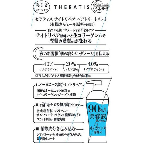 ヴィークレア セラティス ナイトリペア ヘアトリートメント 435g