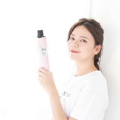 NATURAL BASIC UVオールウェザー自動開閉 晴雨兼用折りたたみ傘 50cm ネイビー