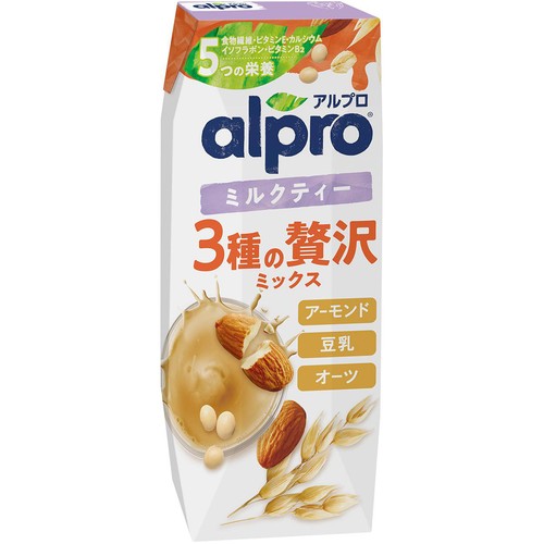 ダノン アルプロ 3種の贅沢ミックス ミルクティー 250ml Green Beans