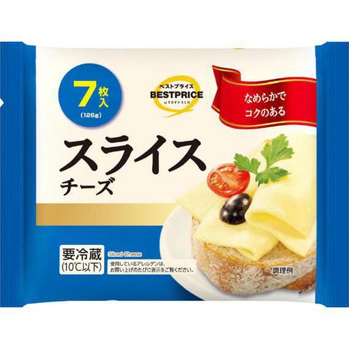 スライスチーズ  18g x 7枚 トップバリュベストプライス