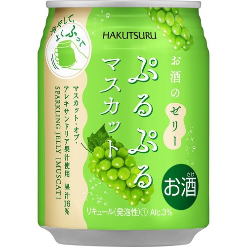 3%】 白鶴 ぷるぷるマスカット 240ml Green Beans | グリーンビーンズ