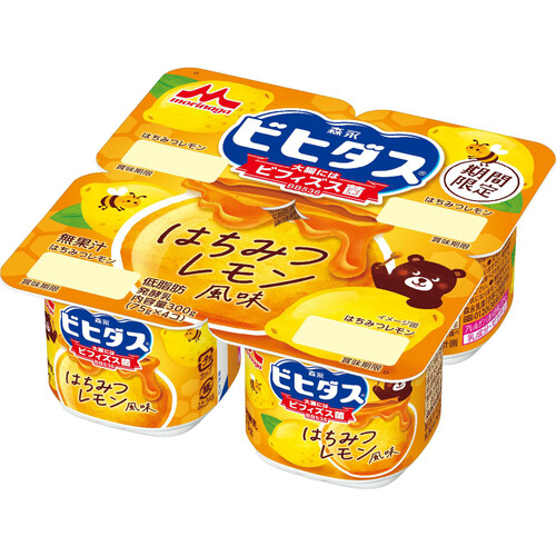 森永乳業 ビヒダスヨーグルト はちみつレモン風味 300g(75g x 4個)