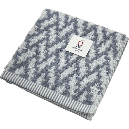 林 今治ルフランジオ ハンドタオル約34 x 35cm グレー Green Beans