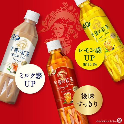 キリン 午後の紅茶ストレートティー 1ケース 500ml x 24本