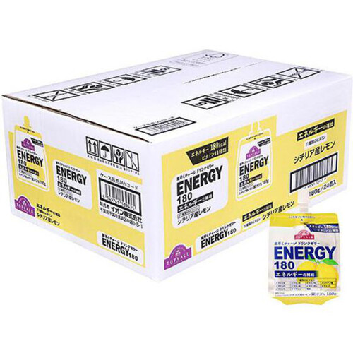 素早くチャージドリンクゼリー エナジー180 シチリアレモン ＜ケース