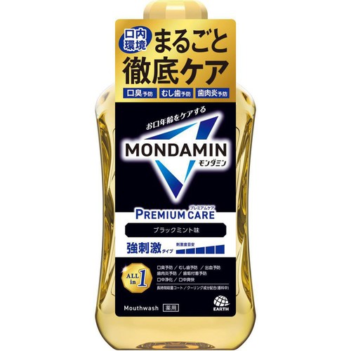アース製薬 モンダミン プレミアムケア ブラックミント味 1000ml