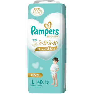 P&G パンパース 肌へのいちばん 超吸収スリムパンツ L (9～14kg