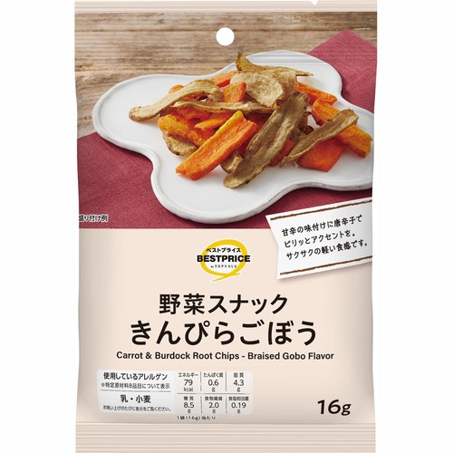 野菜スナック きんぴらごぼう 16g トップバリュベストプライス