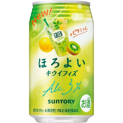 【3%】 サントリー ほろよいキウイフィズ 350ml
