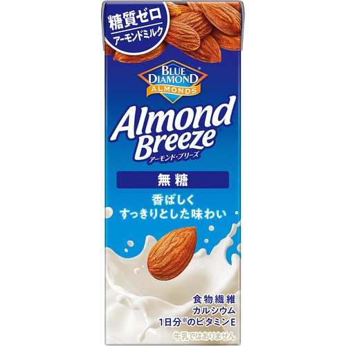 カゴメ アーモンド・ブリーズ 無糖 1ケース 200ml x 12本