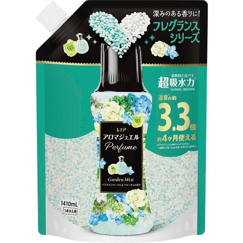 P&G レノアアロマジュエル パステルフローラル&ブロッサムの香り つめかえ用 超特大サイズ 香り付けビーズ 1410mL