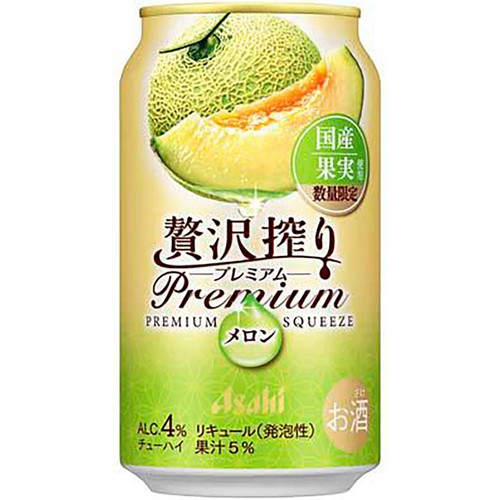 【4%】 アサヒ 贅沢搾りプレミアム メロン 350ml