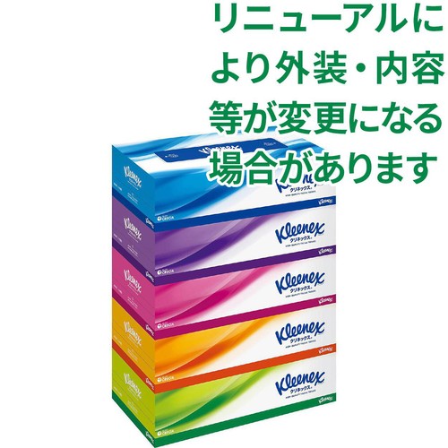 日本製紙クレシア クリネックスティッシュ 180組 x 5箱