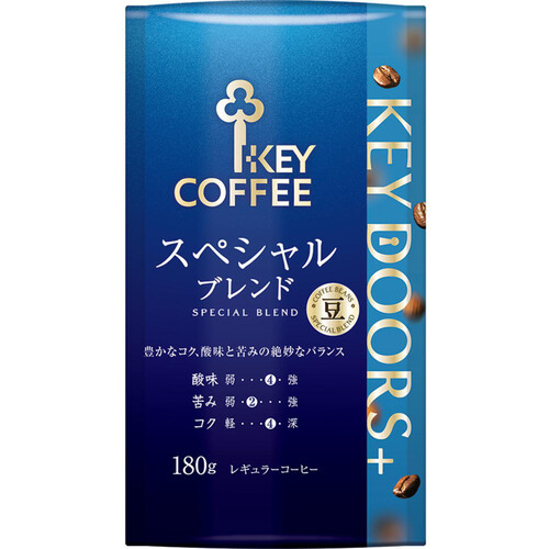 キーコーヒー KEYDOORS+スペシャルブレンド(豆) 180g Green Beans