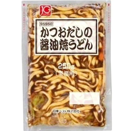 日東ベスト かつおだしの醤油焼うどん【冷凍】 250g x 5食入
