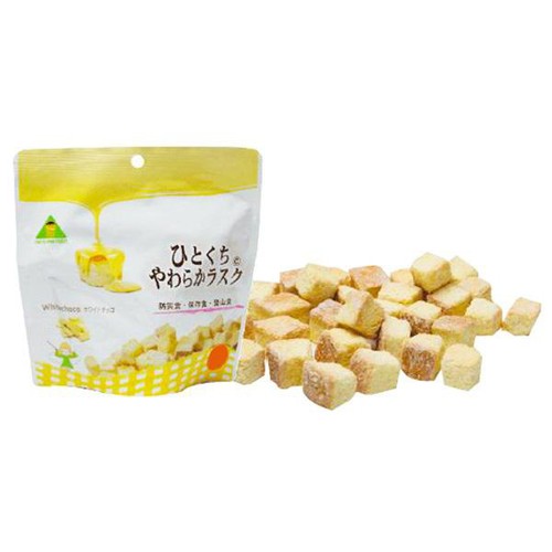ひとくちやわらかラスク ホワイトチョコ 70g