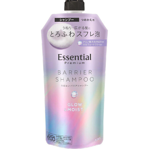 花王 エッセンシャル プレミアム うるおいバリアシャンプー グロウ&モイスト つめかえ用 340ml