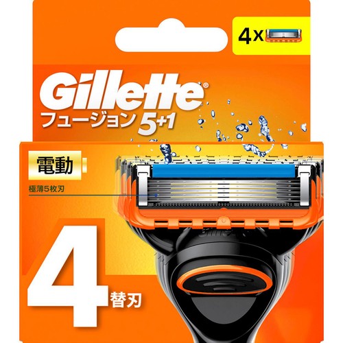 ジレット フュージョン パワー 電動タイプ 替刃4個入