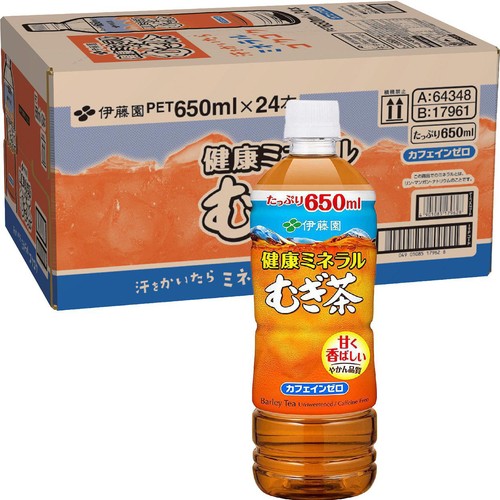 伊藤園 健康ミネラルむぎ茶 1ケース 650ml x 24本 Green Beans