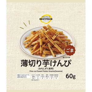 薄切り芋けんぴごま(みちしずく使用) 60g トップバリュベストプライス