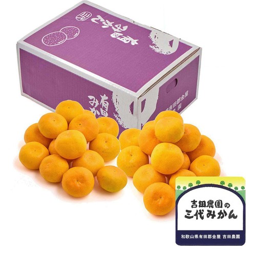 和歌山県産 吉田農園の有田三代みかん 2Lサイズ 箱 2.5kg Green Beans