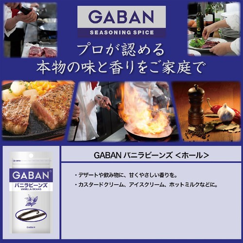 ハウス食品 GABAN ギャバン バニラビーンズ 袋 1本