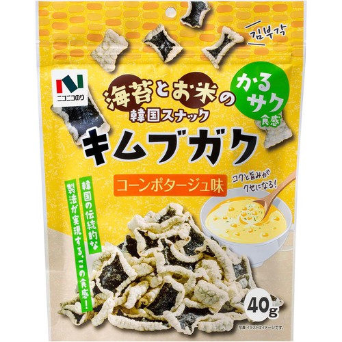 ニコニコのり キムブガク コーンポタージュ味 40g