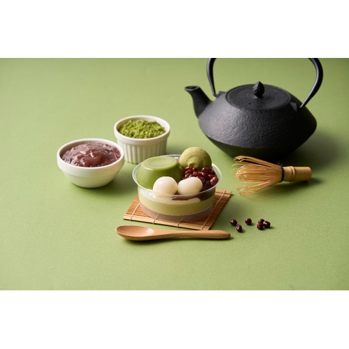 ドンレミー 丸七製茶監修 抹茶ぜんざい風プリンアラモード 1個