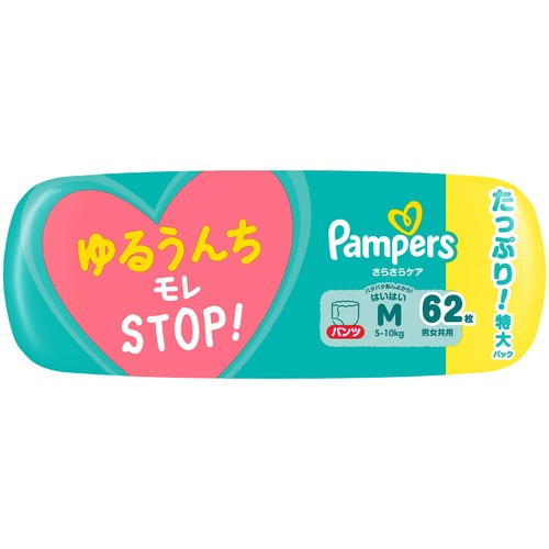 P&G パンパース さらさらケアはいはいパンツ M(5～10kg) 62枚
