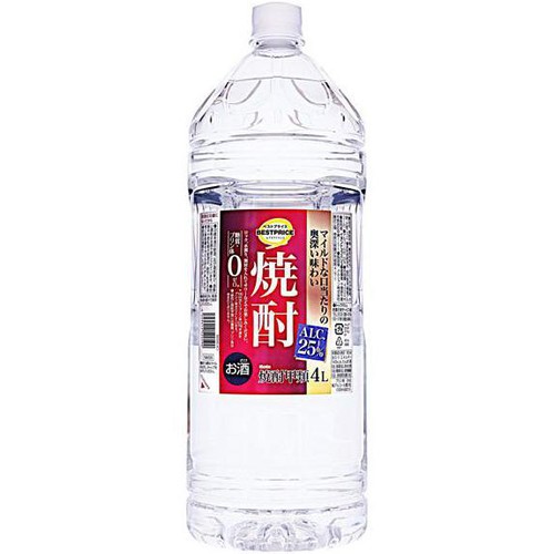焼酎25度 4000ml トップバリュベストプライス