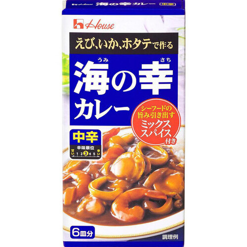 ハウス食品 海の幸カレー 中辛 120g