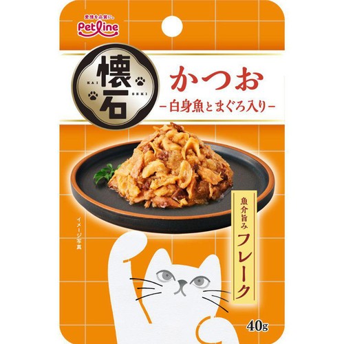 【ペット用】 ペットライン 懐石 かつお 白身魚とまぐろ入り 40g