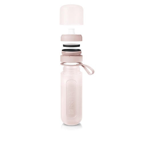 ブリタ ボトル型浄水器アクティブ 600ml カートリッジ2個付 モーヴローズ
