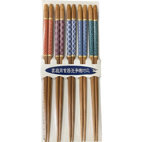 イシダ 食洗対応客用箸23cm 和心 おはしセット 日本製 5膳組