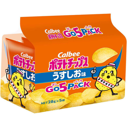 カルビー ポテトチップス うすしお味 ゴー5パック 140g