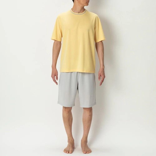 PEACE FIT(ピースフィット) COOL メッシュルームセット 紳士 ライトイエロー 2XL トップバリュ