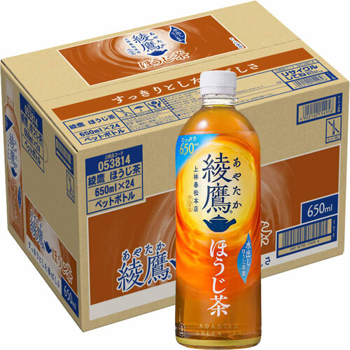 コカ・コーラ 綾鷹ほうじ茶 1ケース 650ml x 24本 Green Beans グリーンビーンズ by AEON