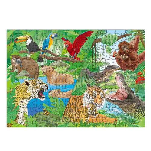 くもん出版 くもんのジグソーパズル STEP5 大自然の動物たち 3歳以上