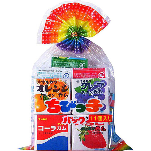 丸川製菓 ちびっ子パック フーセンガム 11個入 Green Beans