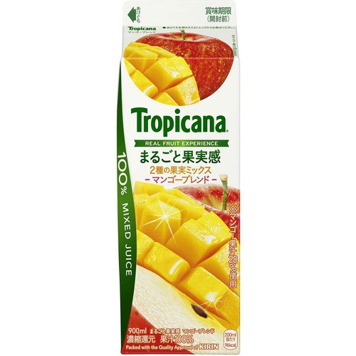 キリン トロピカーナ まるごと果実感 マンゴーブレンド 900ml