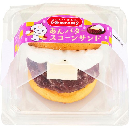 ドンレミー あんバタースコーンサンド 1個
