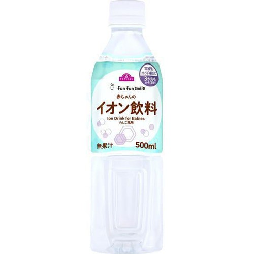 fun fun smile 赤ちゃんのイオン飲料 3カ月頃から 500ml トップバリュ
