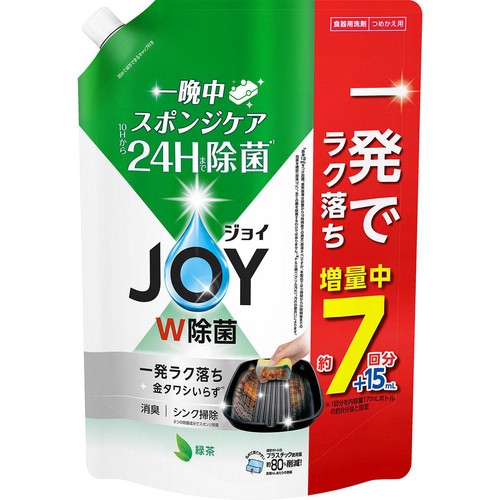 P&G ジョイ JOY W除菌 緑茶の香り 超特大 つめかえ用  945mL