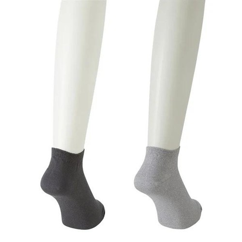 PEACE FIT(ピースフィット)COOL 鹿の子無地スニーカー丈ソックス 2足組 アソート 27ー29cm トップバリュ